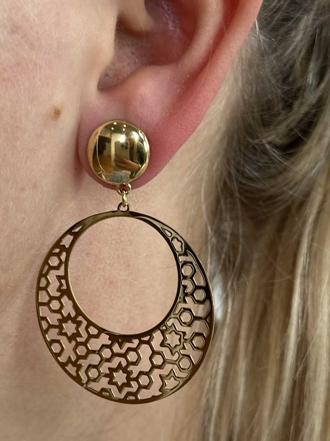 Ellasa - Örhängen med stjärnmönster